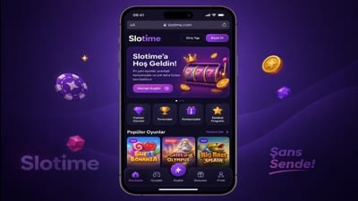 Slotime Mobil Web Görünümü